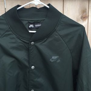 Nike Olive Green Bomber Jacket, Large